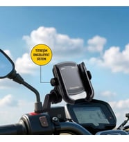TİTREŞİM ENGELLEYİCİ MODÜLLÜ MOTOSİKLET TELEFON TUTUCU CH-110