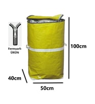 Jokey Ambalaj Iş-Ev Branda Taşıma Çuvalı 50X40+100CM Fermuarlı ve Cepli 170GR.TEKSTIL Çuvalı