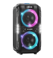 W-KING T9PRO Bluetooth Hoparlör 250W Partybox 24S Dinleme Işıklı IPX5 Kablosuz Stereo TWS Ses Bombası Siyah