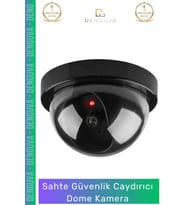 #DomeKamera Sensörlü Hareket Algılayıcı Kırmızı Ledli Işıklı Güvenlik Caydırıcı Dome Kamera