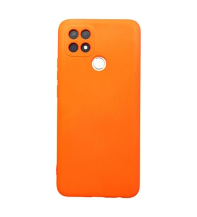 Oppo A15 Kılıf Nano İçi Kadife Silikon - Turuncu