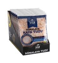 Saygın Tuz Rafine Edilmemiş Doğal Himalaya Kristal Kaya Tuzu - Sofrada Öğütme / İri Taneli - Paketli 500 gr X 6 adet
