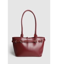 Lagraccio Paris Kadın Hane Vintage Baget Çanta (Bordo)