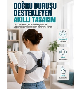 Titreşim Uyarılı Akıllı Düzeltici Günlük Kullanıma Uygun Dik Duruş Cihazı