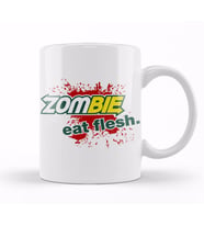 Zombie  Eat Flesh Kupa Bardak Porselen