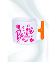 Enter Mode Barbie Baskılı T Saplı Kupa Bardak Porselen Çay Kahve Fincanı