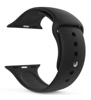 ScHitec 42-49mm Yeni Nesil Apple Uyumlu Akıllı Saat Kordonu Silikon Siyah
