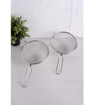 Balsa Paslanmaz Çelik Süzgeç 25cm (Gri-Gümüş)