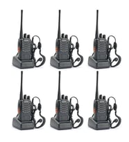 6 adet baofeng BF-999s telsiz seti siyah renk baofeng telsiz 6 adet set baofeng BF-999s el telsizi bf-888s bf-999s zt-v68 Telsiz Walkie Talkie + (KULAKLIK HEDİYELİ)