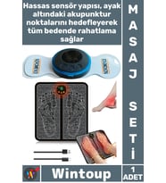 #Masaj EMS Masaj Kas Geliştirici Kan Dolaşımı Hızlandırıcı Şarjlı Katlanır Six Ped Ayak Tens Cihazı