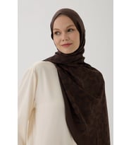 Valentino Orlandi Logo Serisi Monogram Şal - 06244 (Acı Kahve)