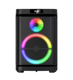 Lexroo GD-1019 Dijital LED Göstergeli Çift Mikrofonlu RGB TWS 10 inç Stereo Bass Kablosuz - Siyah