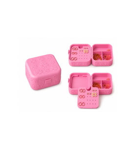 Çiçek Desenli Mini Takı Organizer Kutusu, Bölmeli ve Kapaklı Saklama Çözümü