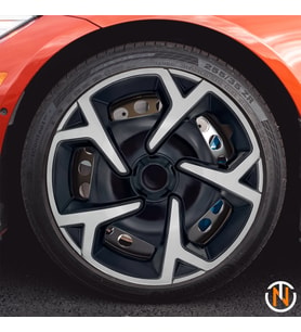 Mazda 121 15 İnç Jant Kapağı (Takım) Siyah Gri C104