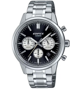 Casio Efr-575D-1A Çelik Kasa Çelik Kordon Kronometreli Takvimli Erkek Kol Saati