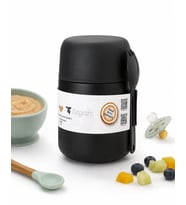 MiniQup MealMate 500 ML Mat Siyah Bebek Mama Termos