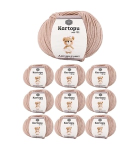 10 Adet Amigurumi El Örgü İpi 50gr 850