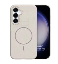 Microsonic Samsung Galaxy A56 Kılıf MagLeather Pro Bej (Bej)