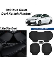 Toyota Corolla 2013-2017 Siyah Deri Oto Koltuk Minderi