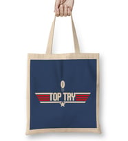 Top Gun Top Try Rugby Ball Logo Bez Çanta Uzun Saplı