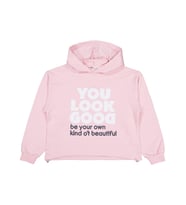 Civil Girls You Look Good Baskılı 10-13 Yaş Sweatshirt - Pudra