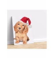 Noel Köpek Kanvas Tablo