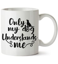 Köpek Baskılı Porselen Kupa Bardak