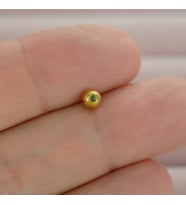 Gold Çelik Piercing Topu 1 Adet (Çok Renkli)