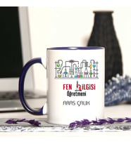 Fen Bilgisi Öğretmenine Özel Öğretmenler Günü Hediyesi Kişiye Özel Kupa Bardak