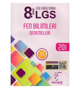 Karekök Yayınları Karekök 8. Sınıf Lgs Fen Bilimleri 20 Deneme Yeni (Çok Renkli)