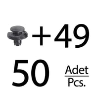 Honda için Davlumbaz Klipsi- 50 Adet