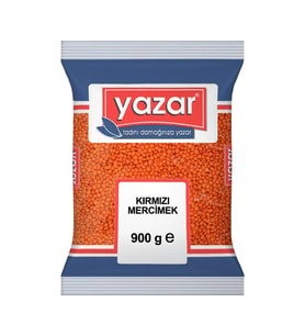 Yazar Kırmızı Mercimek 900 Gr.