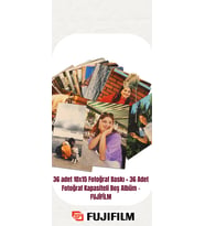 36 adet 10x15 Fotoğraf Baskı + 36 Adet Fotoğraf Kapasiteli Boş Albüm - FUJİFİLM