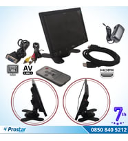Güvenlik Kamera Monitörü 7" Ekran Hdmi Vga Av Girişli Lcd Ekran 4 Kanal