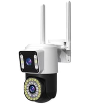 4MP Yoosee Çift Lens IP Kamera - WIFI Açık Otomatik İzleme, Su Geçirmez Kablosuz Güvenlik Ev Kameras