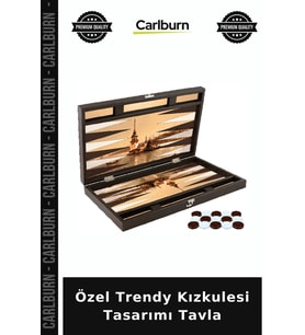 Özel Üretim Hediyelik Dekoratif Oyun Klasik Özel Trendy Kızkulesi Tasarımı Tavla