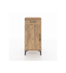 Arges Komodin 2 Raflı Tek Çekmeceli Tek Kapaklı 44x30x96 Çam-Çam