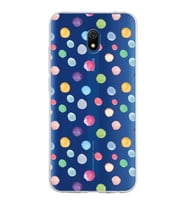 PrintiFy Xiaomi Redmi 8A ile Uyumlu 1mm Slim Fit Water Color 6 Baskılı Şeffaf  Kılıf