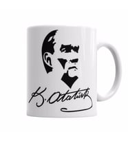 Atatürk Egemenlik Kayıtsız Şartsız Milletindir Kupa Bardak Porselen