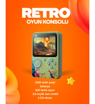 500 Oyun Hafızalı G5 Game Box – Renkli Lcd Ekranlı