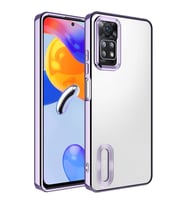 Xiaomi Redmi Note 11 Pro 5G Uyumlu Kılıf Kamera Korumalı Logo Gösteren Zore Omega Kapak