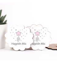 Kız Bebek Ahşap Magnet