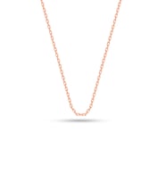 Gümüş Kolye Zinciri Rose Rengi 45 cm Forse Model 925 Ayar ST003
