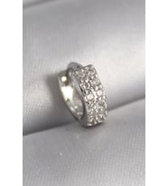 316L Çelik Gümüş Renk Zirkon Taşlı Tragus Piercing 5886 - GLST3984-1460
