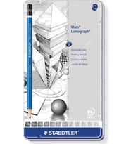 Staedtler Kurşun Kalem Mars Lumograph 12 Li Metal Kutuda Kurşun Kalem Seti
