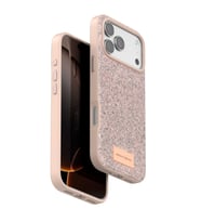 Onegif Apple iPhone 17 Pro Bright Simli Kapak - Pembe