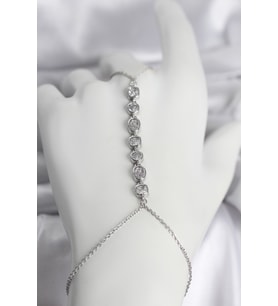 Pirinç Gümüş Renk Sıralı Zirkon Taşlı Kadın Şahmeran 5886 - LOHO8645-1100