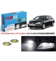 Volkswagen Jetta Mk5 LED Plaka Aydınlatma Ampul Seti FEMEX Parlak Beyaz