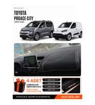 TOYOTA PROACE CITY (2020-2026) Uyumlu Torpido Örtüsü Torpido Kılıfı - Siyah