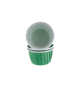 Cupcake Kalıbı Minik Boy Düz Renk  38*30 MM (50 Adet)  Yeşil